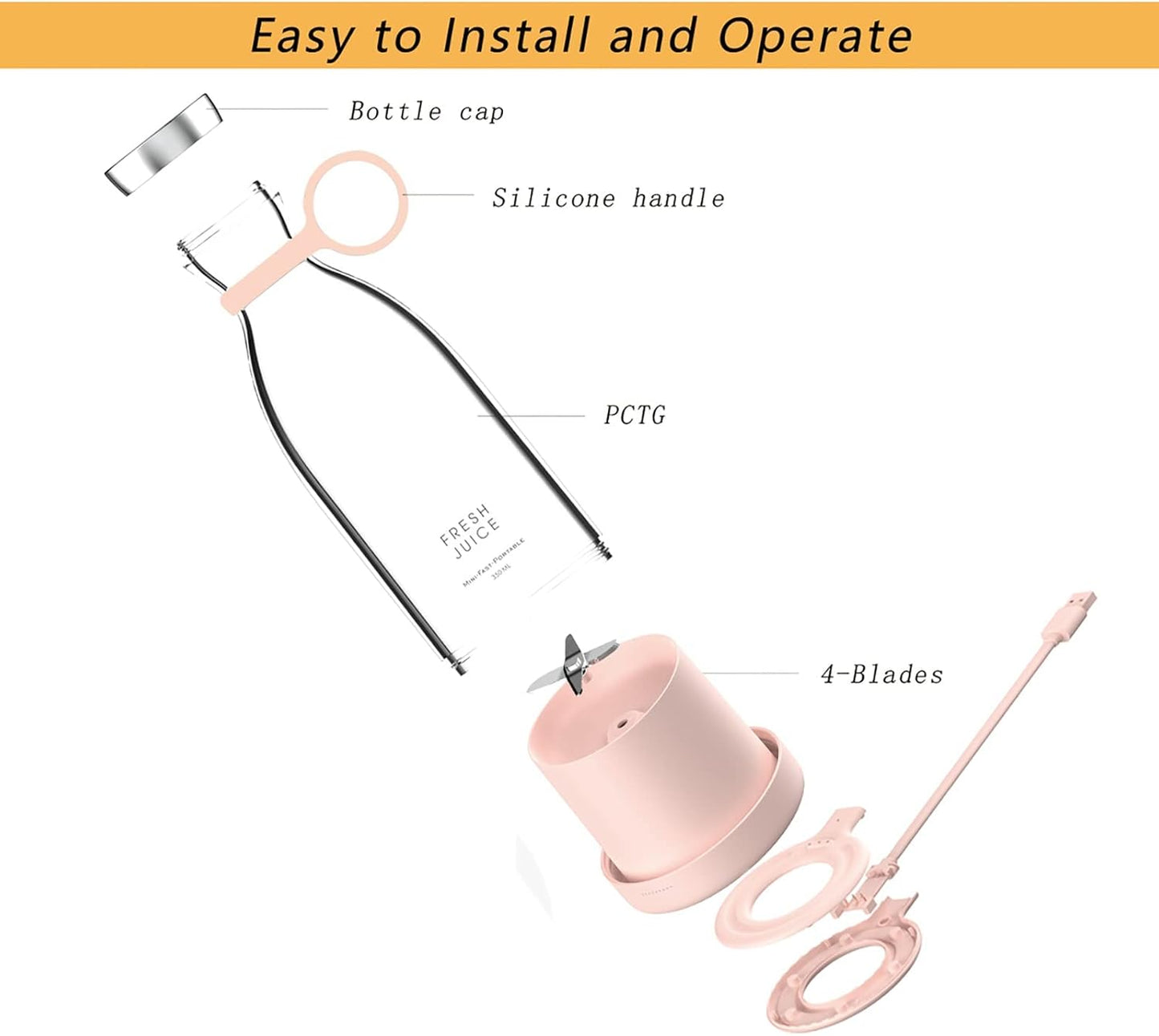 Portable Battery Blender 350ml